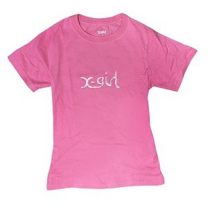 X-Girl Y2K Hot Pink Cyber Tee